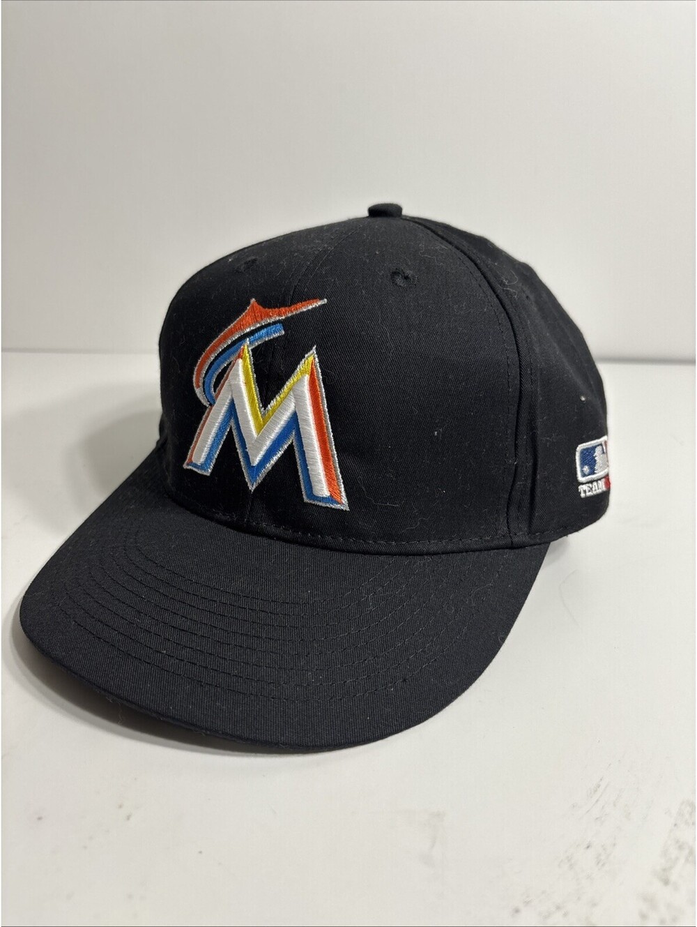 Miami Marlins Baseball Hat Cap One Size Adjustable Black OC Sports MLB